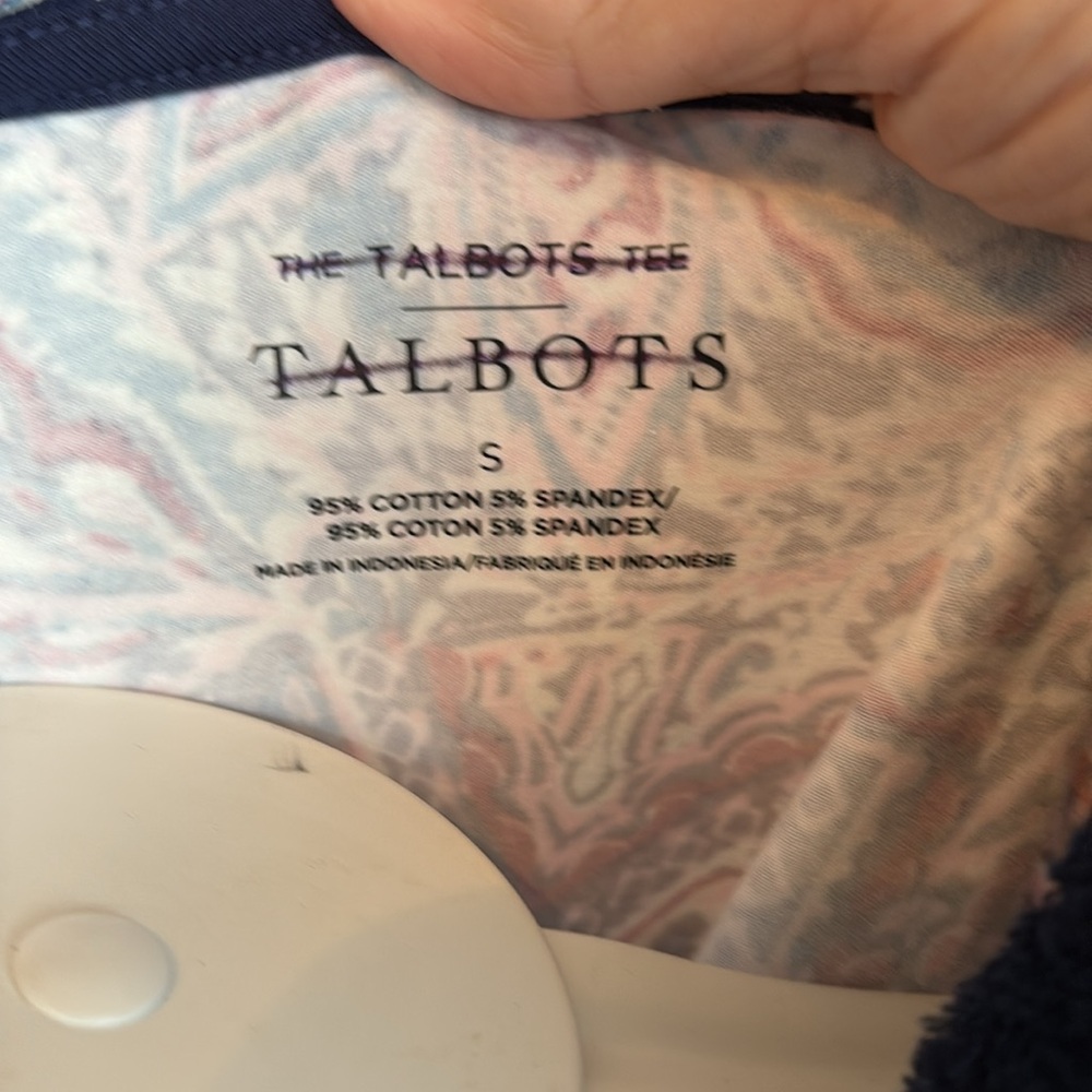Talbots paisley long sleeve tee . NWT. Retail 69.95‎ - Picture 3 of 6